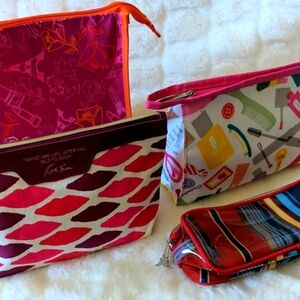 Estee Lauder and Clinique cosmetic bags